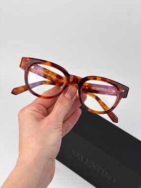 Valentino V-ESSENTIAL-V VLX-163 B-AF Square Eyeglasses – Havana (Unisex)